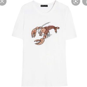Markus Lupfer Lobster Sequin-Embellished T-Shirt